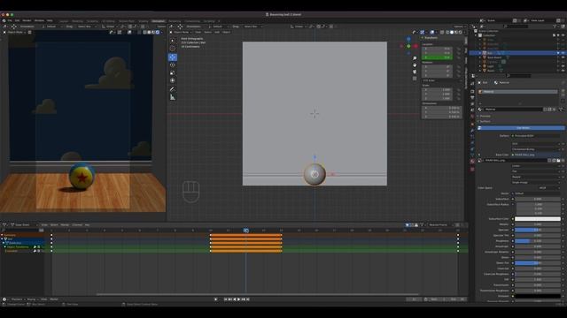 Blender 3D Absolute Beginners: Part 2 - Basic Animation Bouncing Ball Timing & Keyframing смотреть онлайн