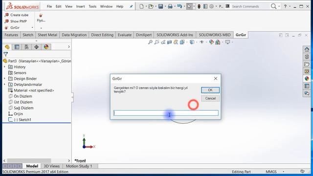 GırGır SolidWorks Add-ins / Eklentisi