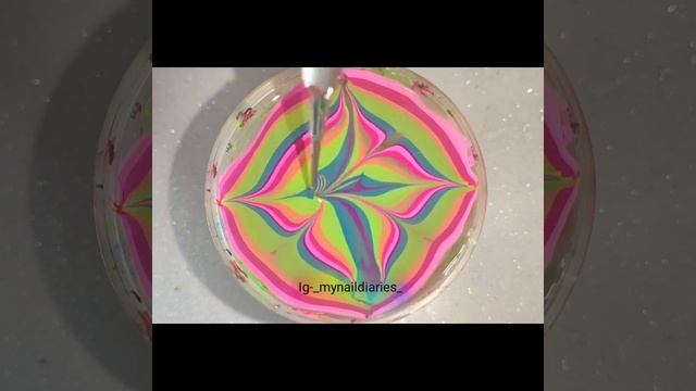 Neon Watermarble Nail Art Tutorial!! Holi Nail Art!! 💦💦💦
