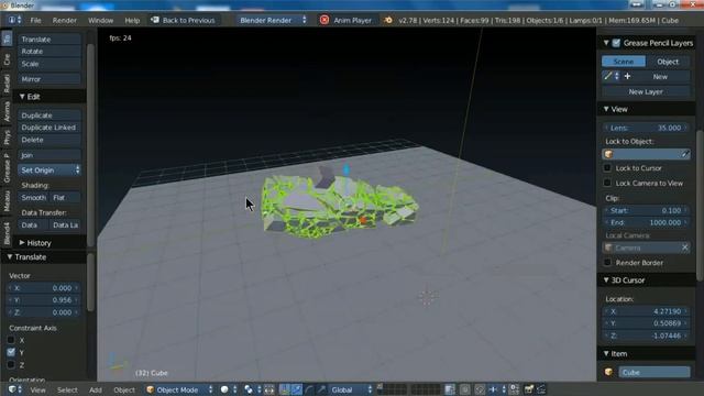 Blender Fracture Modifier 2.78C DYNAMIC FRACTURING Test смотреть онлайн
