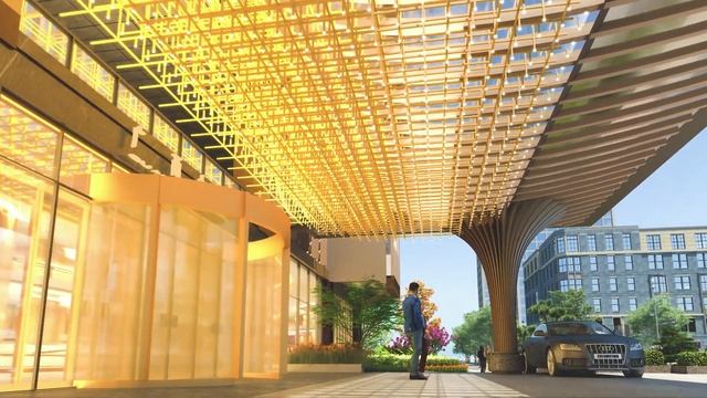 Guangxi Tower Facade Refurblishing | Chaos Vantage Architectural Animation | Yunfeng Liang x A2 смотреть онлайн