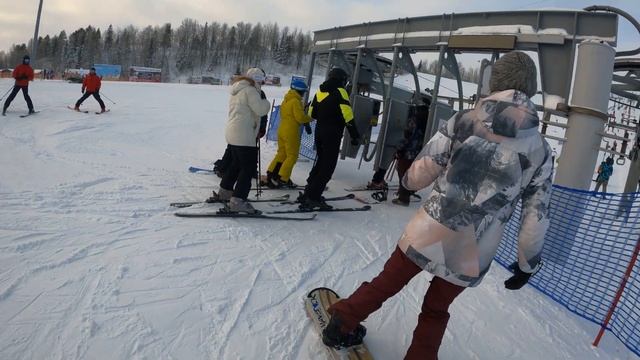 Туутари парк 20.01.24. Горнолыжный курорт Ленинградской области. смотреть онлайн