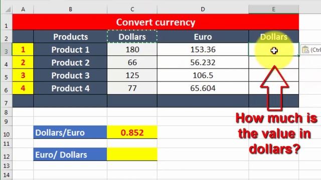 Excel 2016 topics - 18 - How to convert currencies смотреть онлайн