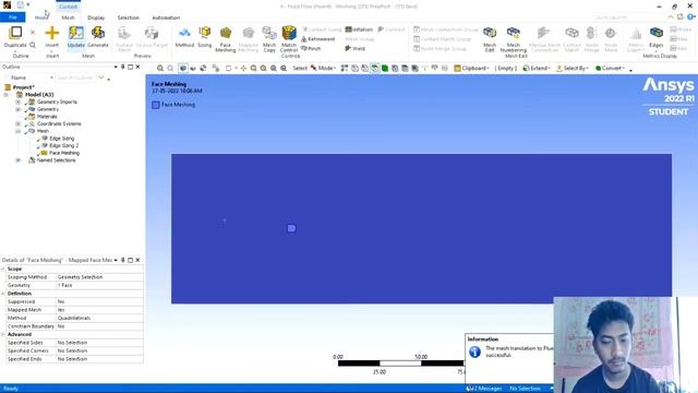 Two-dimensional laminar flow between two parallel plates using ANSYS Fluent смотреть онлайн