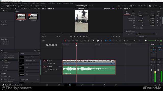 Change Horizontal Videos to Vertical + Smart Reframe for Subject Tracking | DaVinci Resolve Tutoria смотреть онлайн