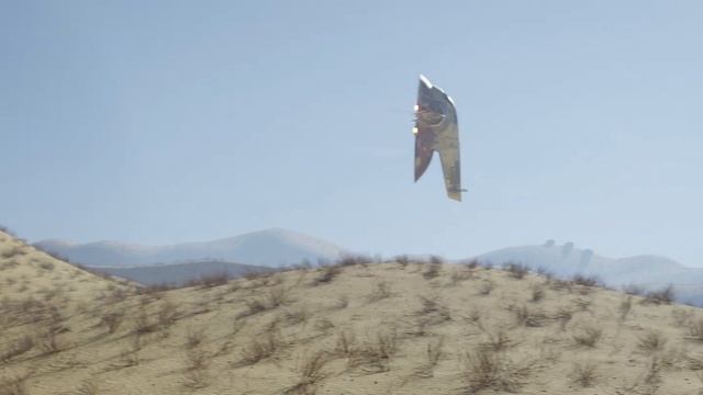 Slave 1 Flying Through Tatooine - Blender 2.9 Star Wars смотреть онлайн