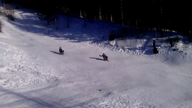 Гонки на снегокатах #1
