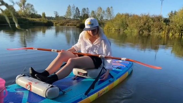 САП и КАЯК 2 в 1 - катаемся сидя на доске iTaoStar смотреть онлайн