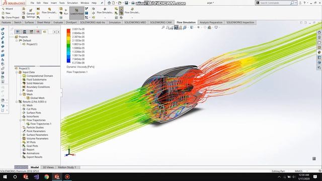 Jet engine design and air simulation with solidworks смотреть онлайн