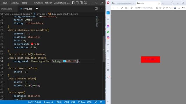 Html CSS Button Animation With Multiple Hover Effects | Design | Html CSS Neon Button Tutorial смотреть онлайн