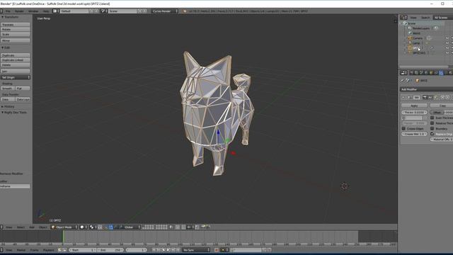 Wireframe render | Blender | Quick смотреть онлайн