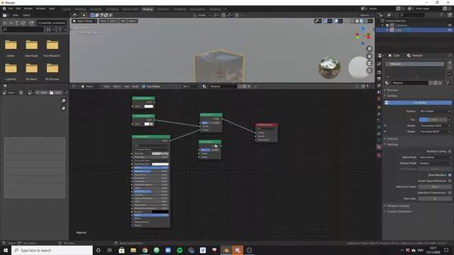How to Create a Transparent Glass Material for Decentraland in Blender смотреть онлайн