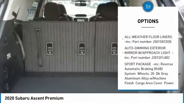 2020 Subaru Ascent I201834 смотреть онлайн