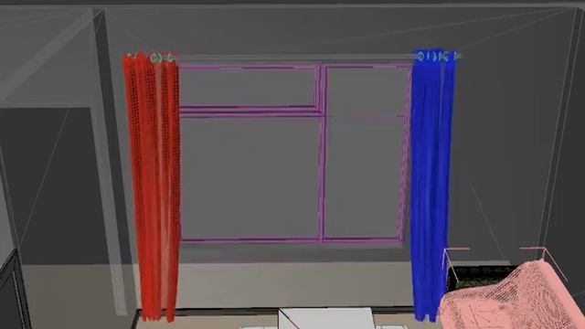 Curtains Opening 3Ds Max Cloth Modifier смотреть онлайн