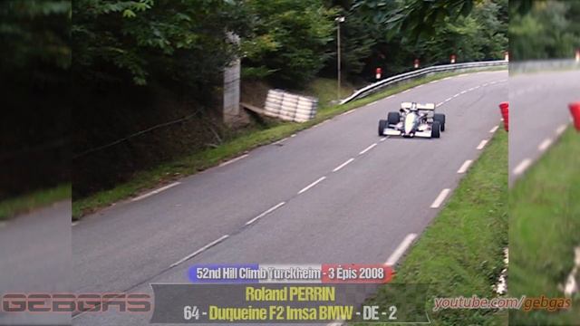 Duqueine F2 Imsa BMW - Roland PERRIN - HILL CLIMB - 2008 - Turckheim-Trois Epis смотреть онлайн