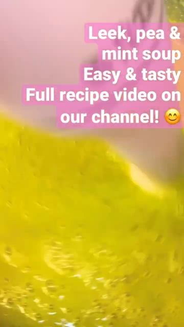 Leek, pea and mint soup. смотреть онлайн