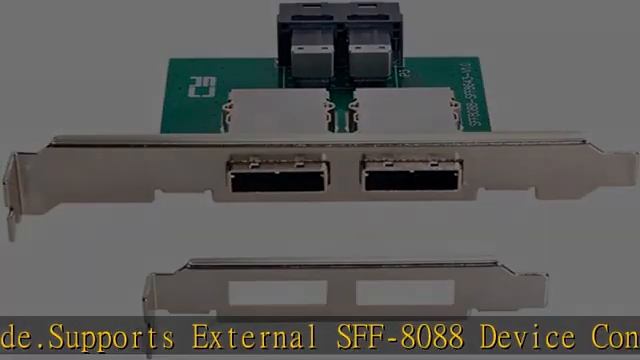 NFHK Dual Ports Mini SAS SFF-8088 to Internal SAS HD SFF-8643 PCBA Female Adapter with Low Profile смотреть онлайн