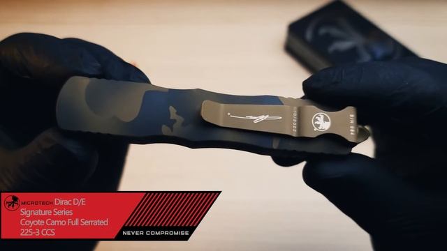 MICROTECH Dirac D/E Signature Series Coyote Camo Full Serrated 225-3 CCS смотреть онлайн