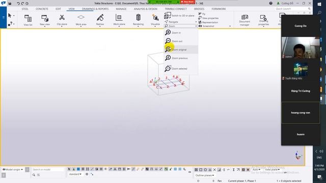 [Tekla Structures 2020] Bài 1 Navigate và Zoom смотреть онлайн