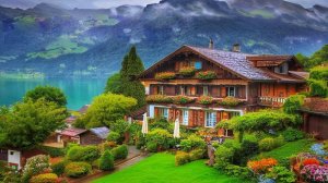 Изельтвальд, Швейцария. Прогулка под дождем 4K - Самые красивые швейцарские деревни | #шариклайф