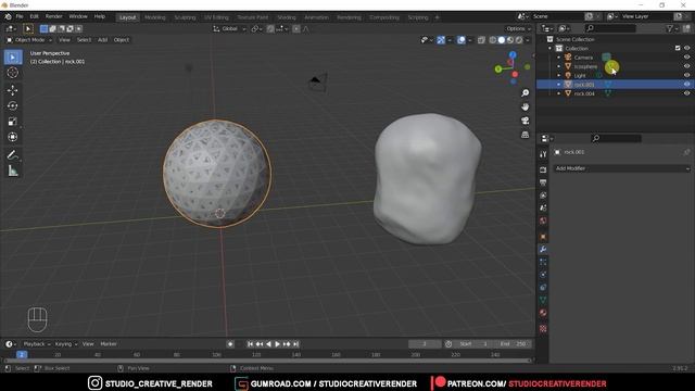 Shrinkwrap Modifier & Morph target animation in Blender (2.9). Beginner friendly. смотреть онлайн