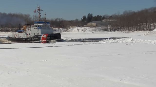 Coast Guard Icebreaker On Penobscot River
