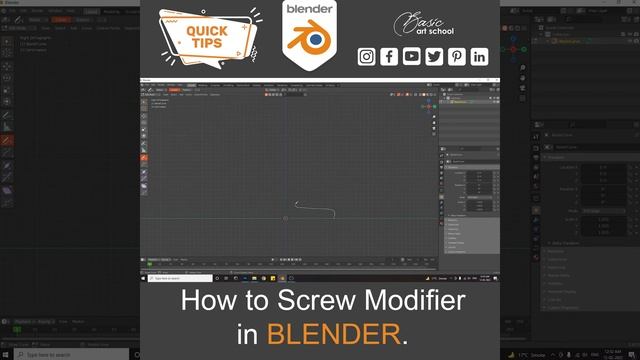 HOW TO USE SCREW MODIFIER IN BLENDER #Shorts смотреть онлайн