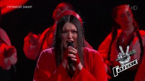 Валентина Яньшина. «Реченька». Полуфинал. Голос. Фрагмент выпуска от 18.04.2025