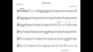 Tiritomba - Italian folk song -  backing track for trumpet Bb