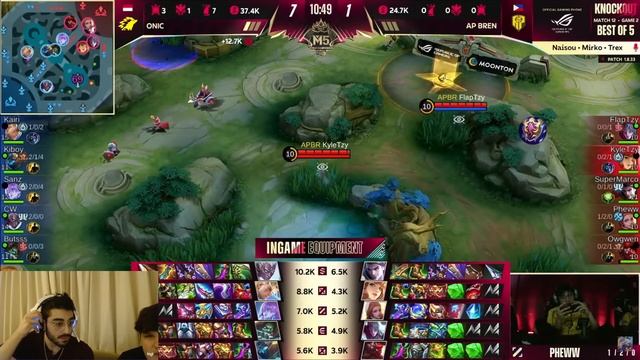 ONIC Vs BREN Upper Bracket Finals | M5 | Mobile Legends
