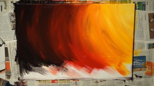 Abstract Acrylic Painting #3 - Abstract Art - Sunset by Daniel Grabski смотреть онлайн