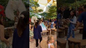 Шоу в деревне слонов в Тайланде