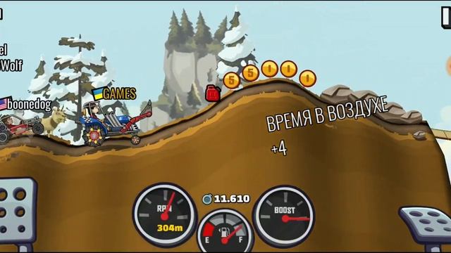 Синий Трактор Hill Climb Racing 2 Cars for Kids Мультики про Машинки Гонки #293