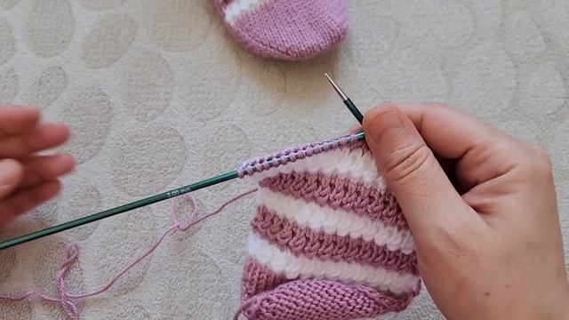 İki şiş Dikişsiz Patik Modeli ✅️ Beşşiş Görünümlü Dikişsiz #ikişişpatik ✅️ @divapatik