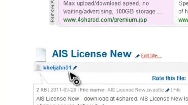 Avast license key 6.0 (Internet Security) смотреть онлайн