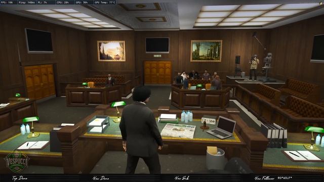 Judge Randal Vespucci - Marlega Court Case - SVRP 2.0 - DOJ - GTA5 смотреть онлайн