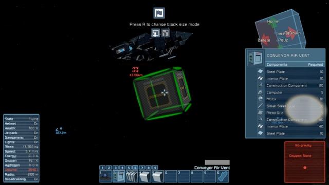 Space Engineers S Основа Серия 22 Ангарные двери