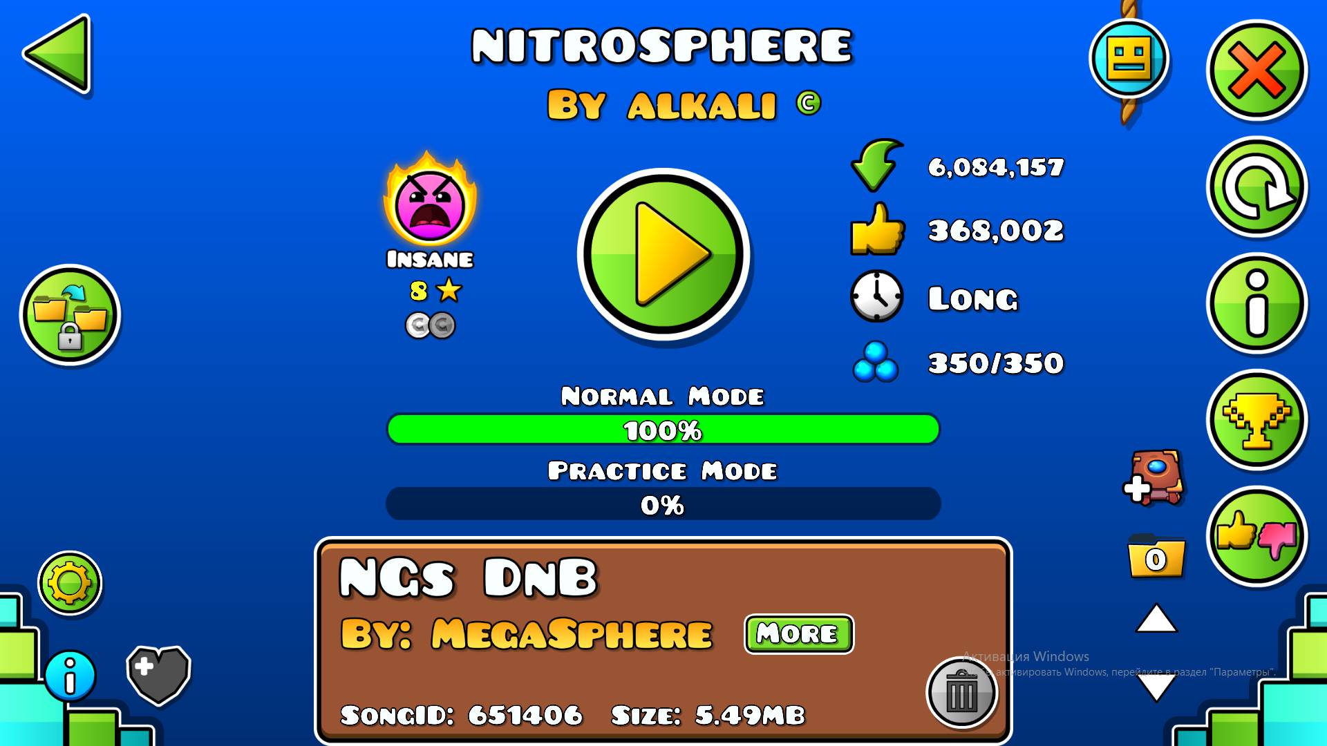 NITROSPHERE GEOMETRY DASH смотреть онлайн