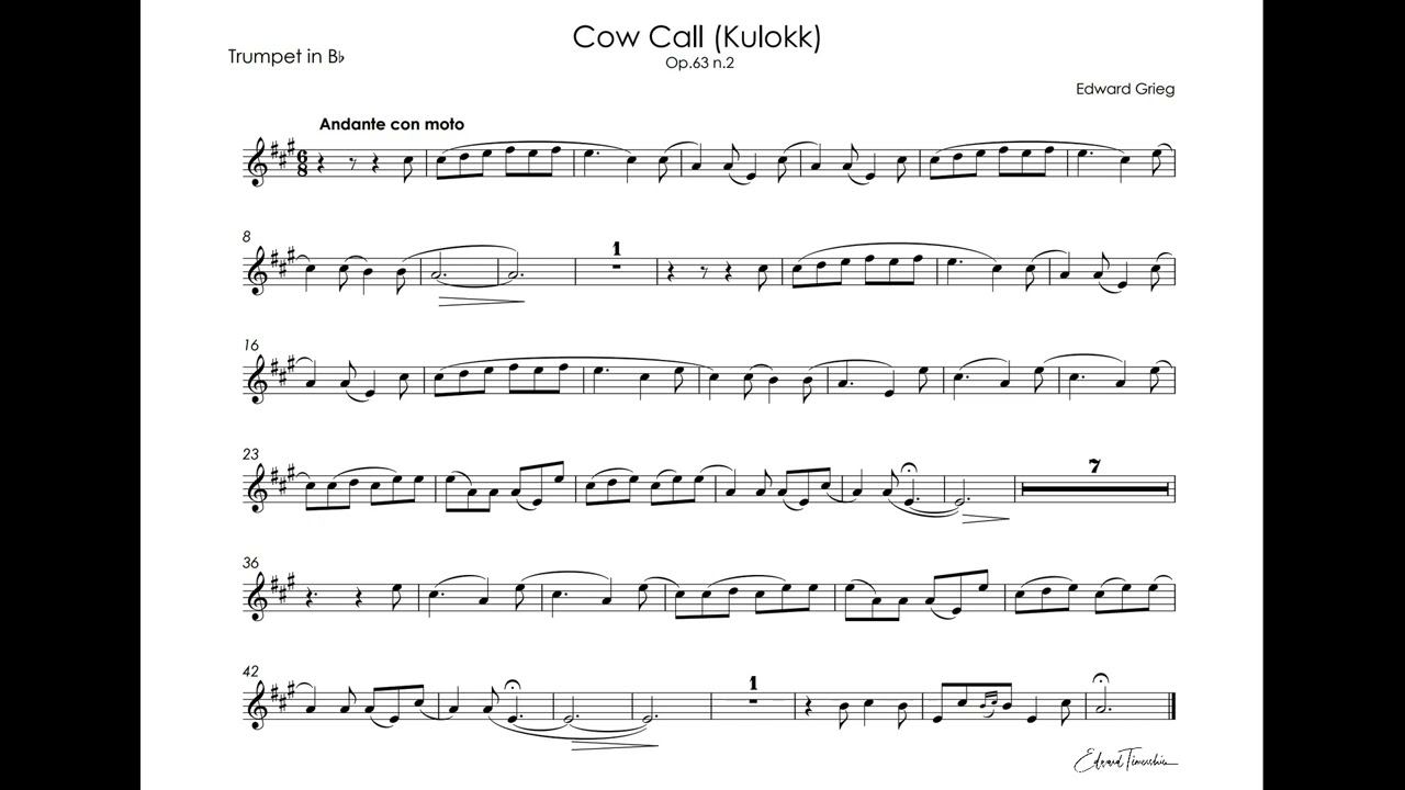 Edvard Grieg - Cow Call - Tine Thing Helseth trumpet Bb смотреть онлайн