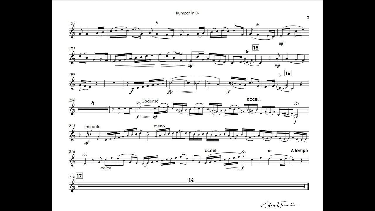 Neruda, Johann - Trumpet Concerto - Tine Thing Helseth trumpet Eb