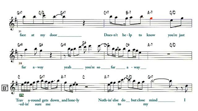 So Far Away ( 去りゆく恋人 ) - ( Eb 🎷) + Solo смотреть онлайн