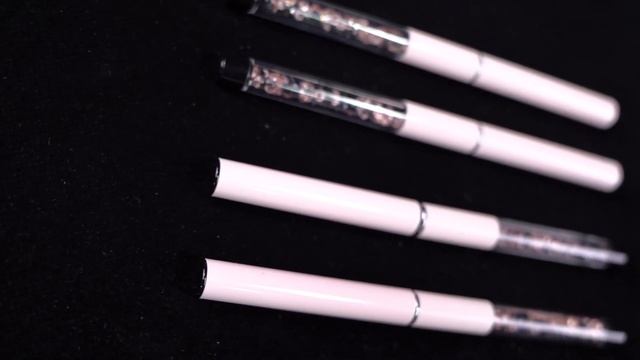 Customized LOGO Pink Rhinestone Metal Handle 100% Kolinsky Sable Hair Acrylic Nail Brush смотреть онлайн
