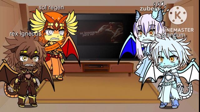 Dragões De Príncipe Dragão Reagindo Ao Rap Do Ghidorah ( Papyrus Batata )