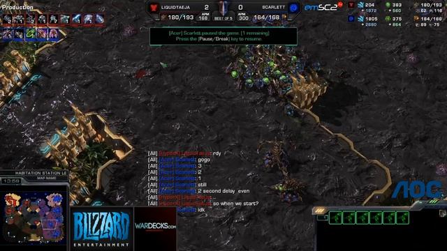 TvZ Scarlett vs Taeja -g3- Habitation - Starcraft 2 HD polski komentarz смотреть онлайн