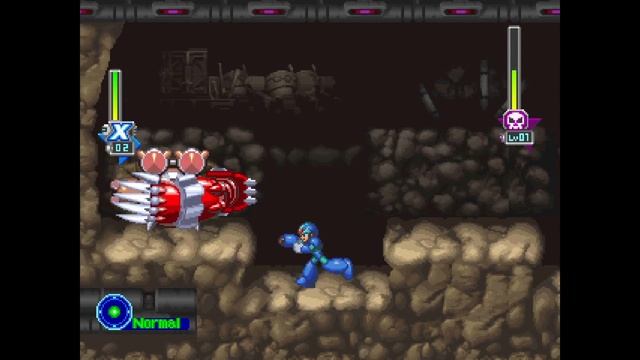 Mega Man X5 | [BOSS] Crescent Grizzly | X Buster Only | No Damage
