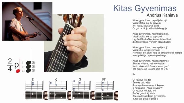 KITAS GYVENIMAS - Andrius Kaniava 🎸 Mokomės groti gitara смотреть онлайн