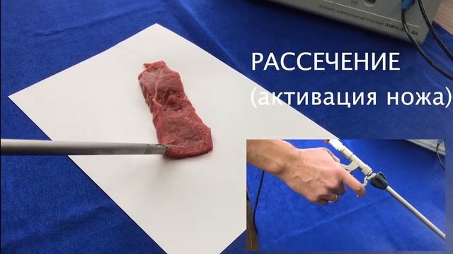 Биполярный зажим 'ППП' для термоэлектролигирования Л 0130 с ножом для раассечения струпа смотреть онлайн