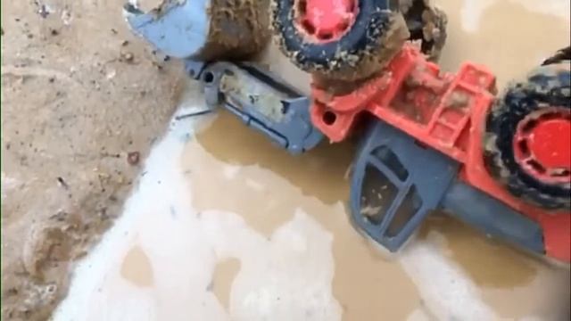 Мультик стройка неудалась. Эксковатор и грузовичок. Детское развлекательное
видео.