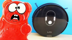ЧЕЛЛЕНДЖ ЖЕЛЕЙНЫЙ МЕДВЕДЬ ВАЛЕРА ПРОТИВ РОБОТА ПЫЛЕСОСА ILIFE A7
