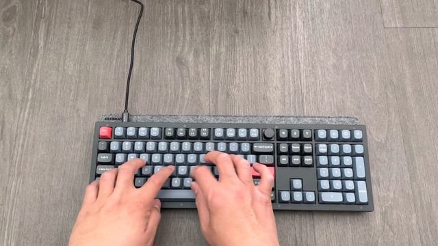 Keychron V6 Mechanical Keyboard Stock Sound Test - Not bad at all смотреть онлайн